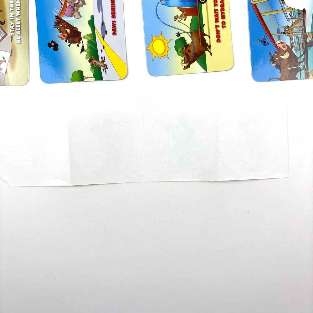 WDW 7 Transport Collection Cards Monorail Watercraft Skyliner 4 Timon Pumba Wild